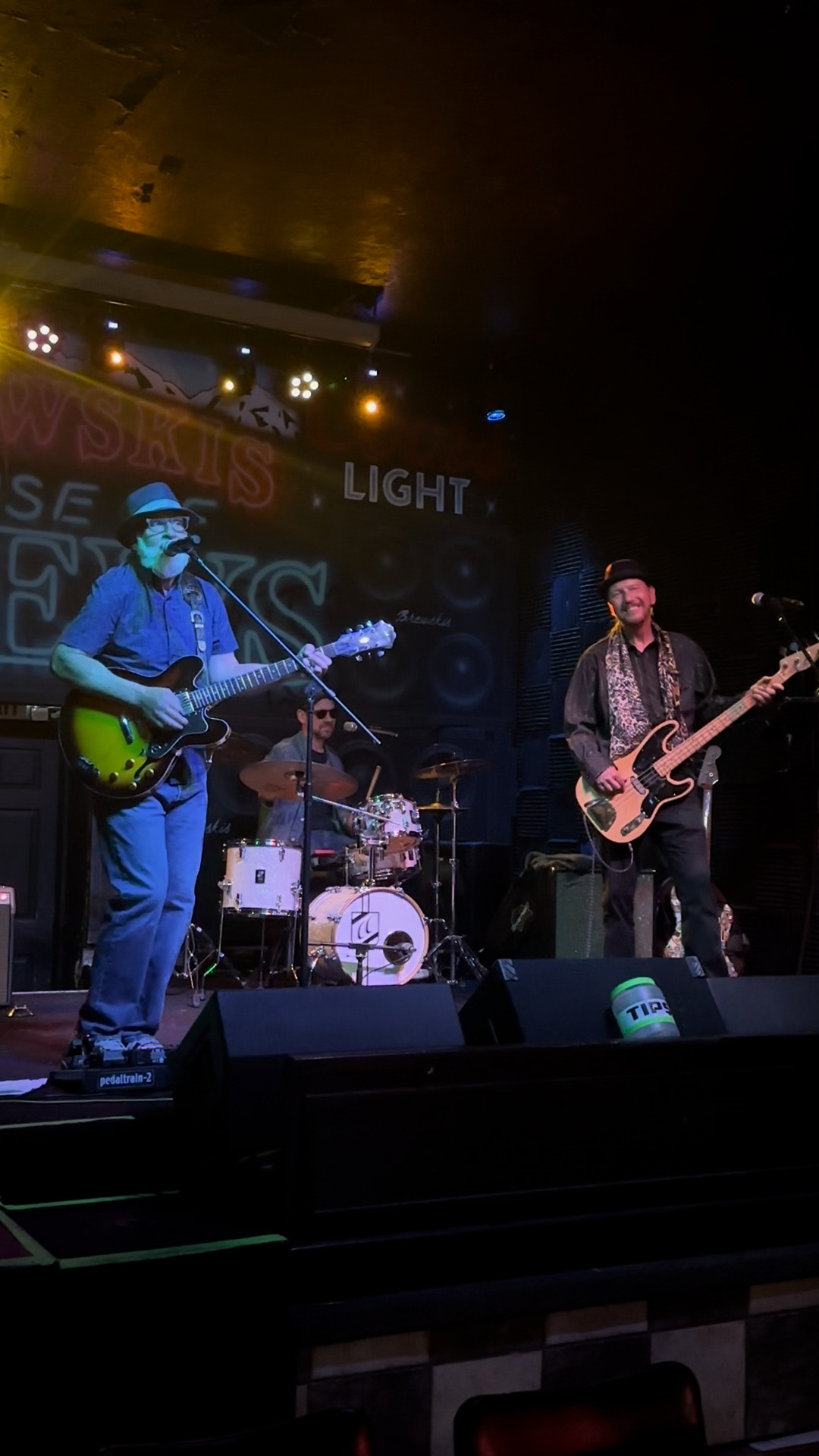 Basement Blues Revue performing live with Junior singing